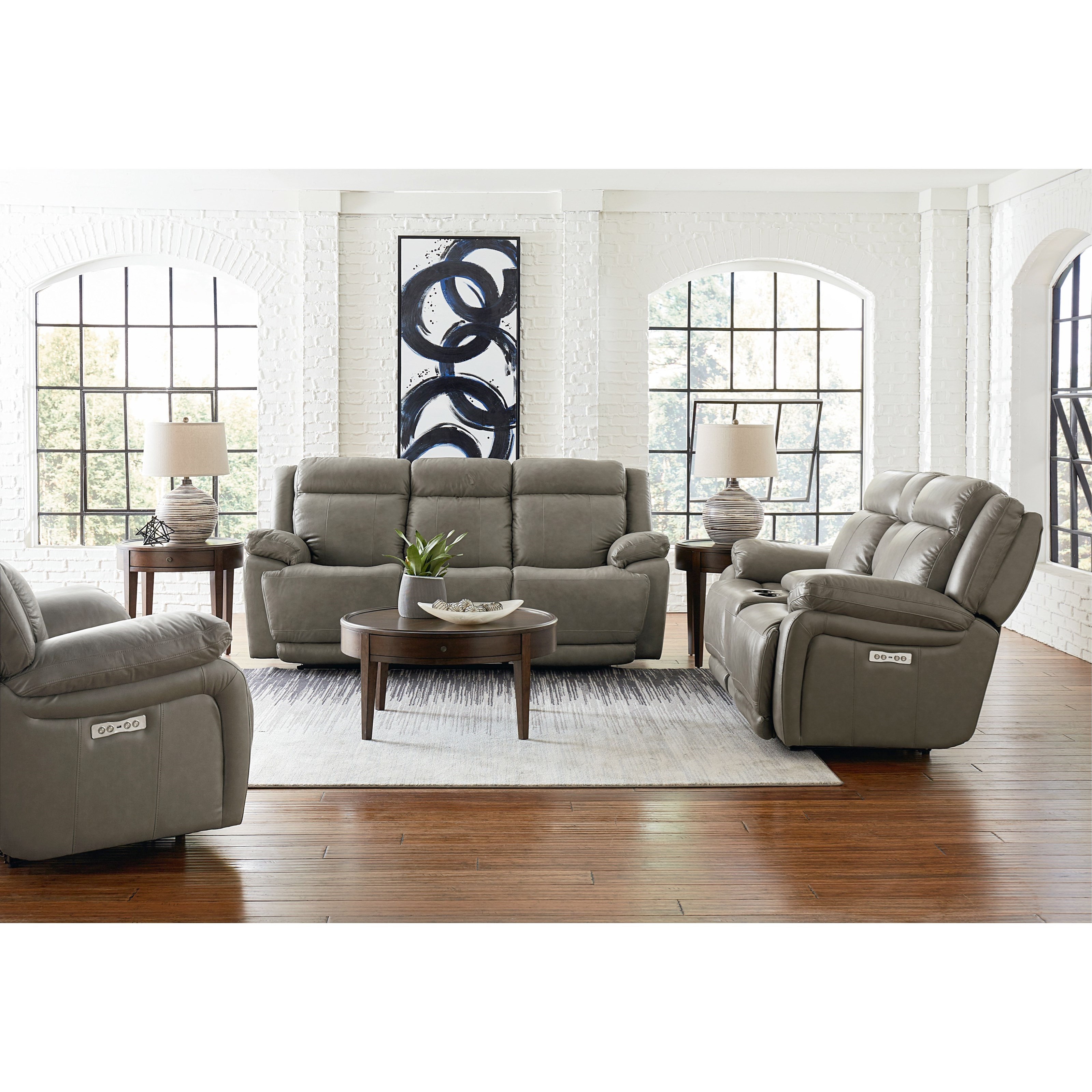 Bassett Club Level Evo 3706P62P Power Reclining Sofa with Power Headrests Simon's Furniture